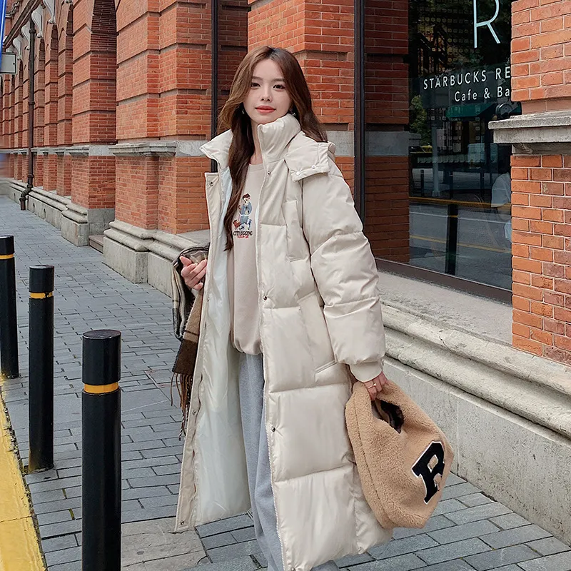 Loose Fashion Style Student Down Jacket - Beige
