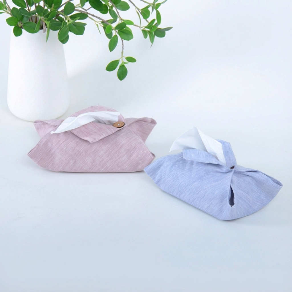 Fabric Living Room Home Car Linen Tissue Box 10