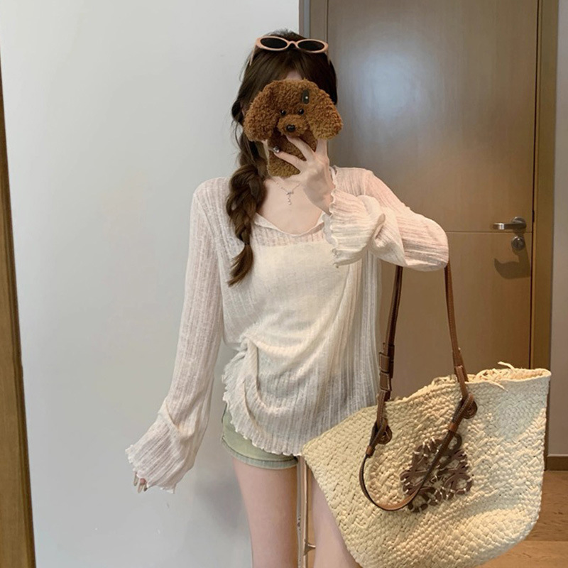 Womens Sheer Loose-fitting Sun-protective Tunic