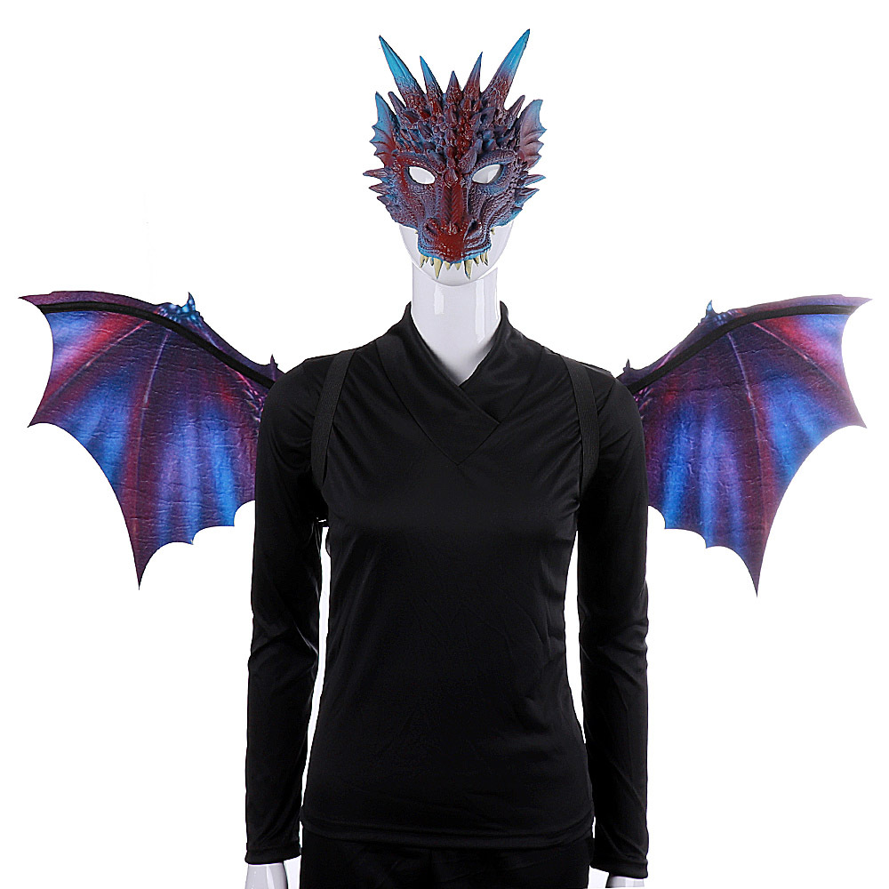 Title 16, Cos Head Cover Men Non Woven Dragon Mask Wings ...