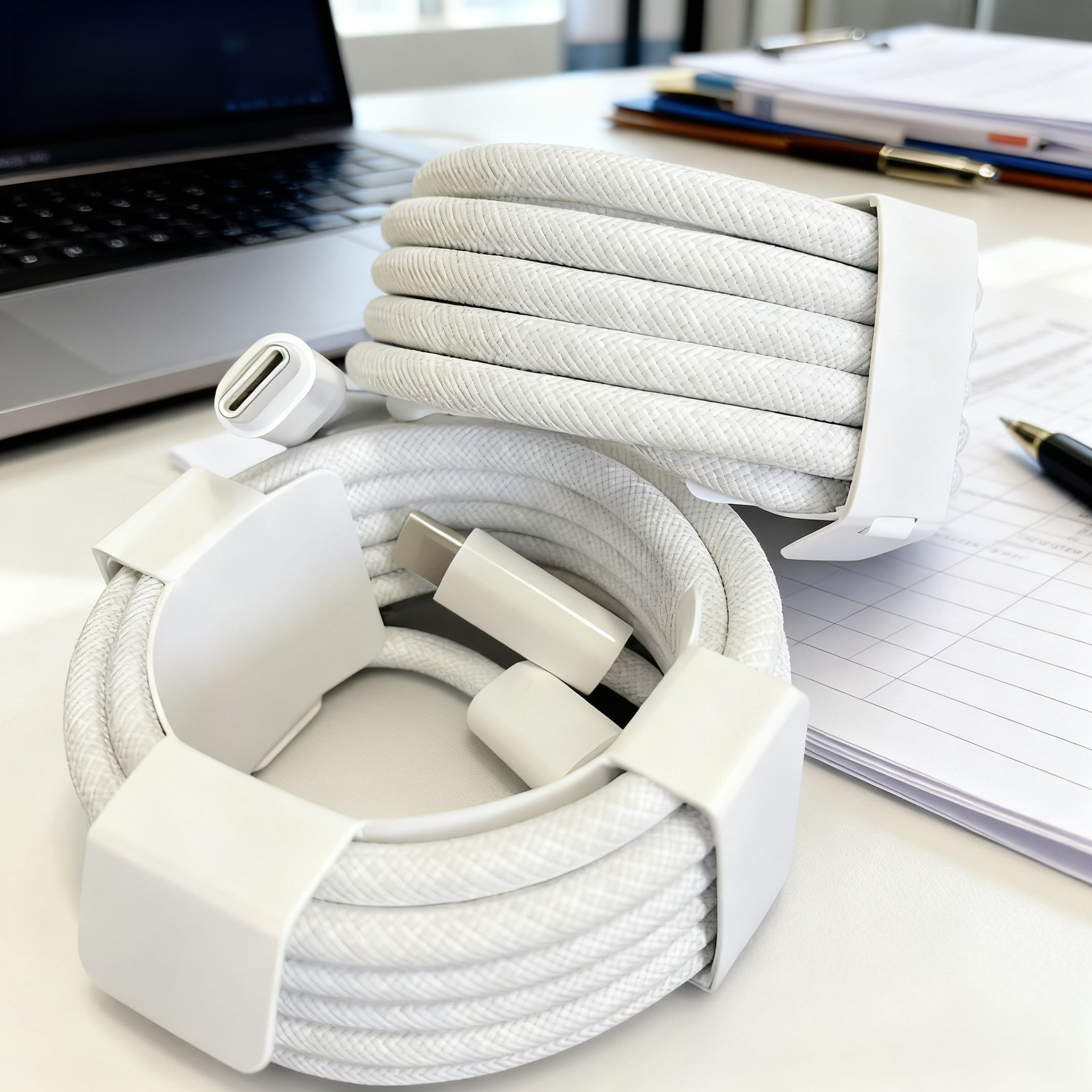 240W Braided Fast-Charging Dual-Head USB-C Data Cable