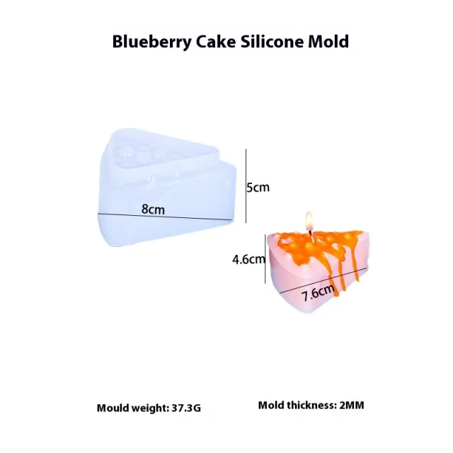 Epoxy Mold Hamburger Ice Cream Candle Silicone Mold Resin Decorations Blueberry Cake Candle - Shop at LoveMi