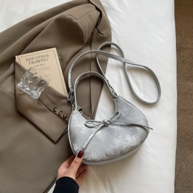 Design forward Underarmshoulder Bag Silver - Shop at LoveMi