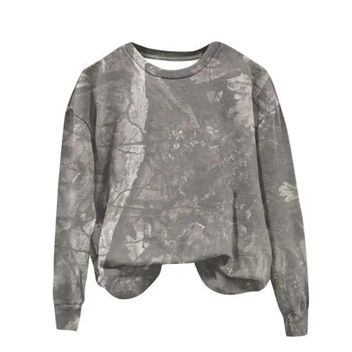 Round Neck 3D Digital Printing Casual Cool Long sleeved Round neck Pullover Ylwd 48 Xl - Shop at LoveMi