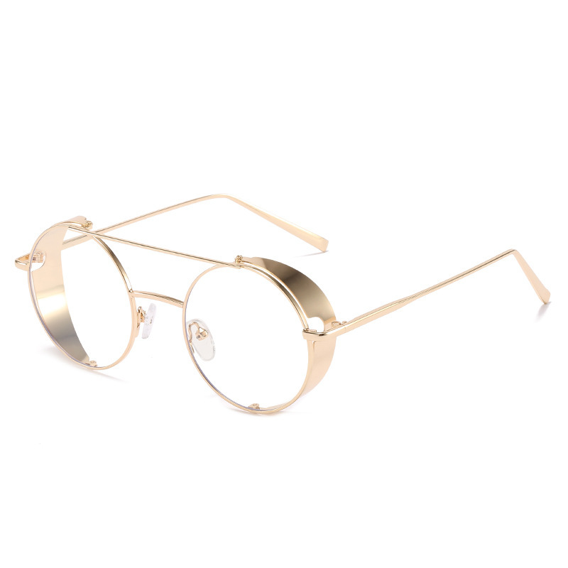 Gold Frame Transparent Lens