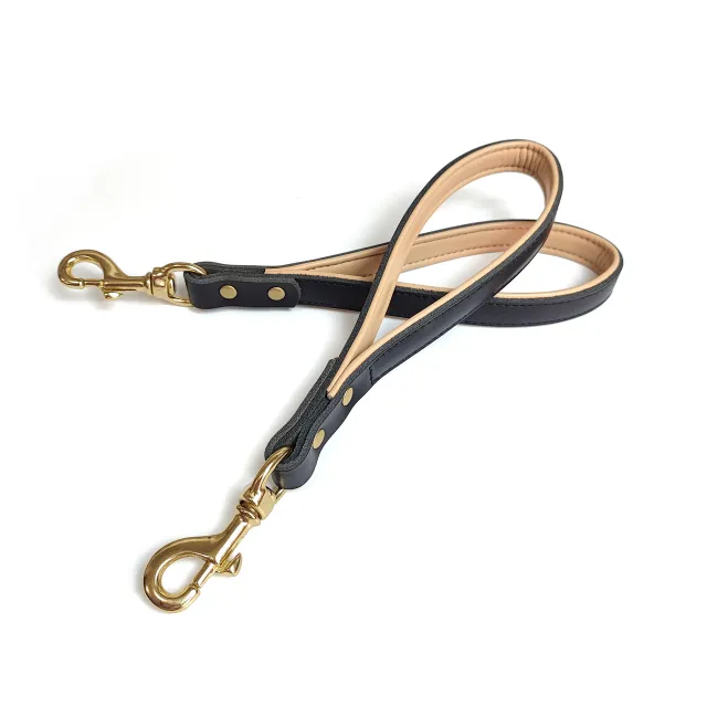 Real Cowhide Dog Hand Holding Rope Black - Shop at LoveMi