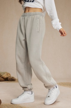 High Street American Retro Washed Distressed Batik Fleece Ankle-tied Casual Sweatpants Male
