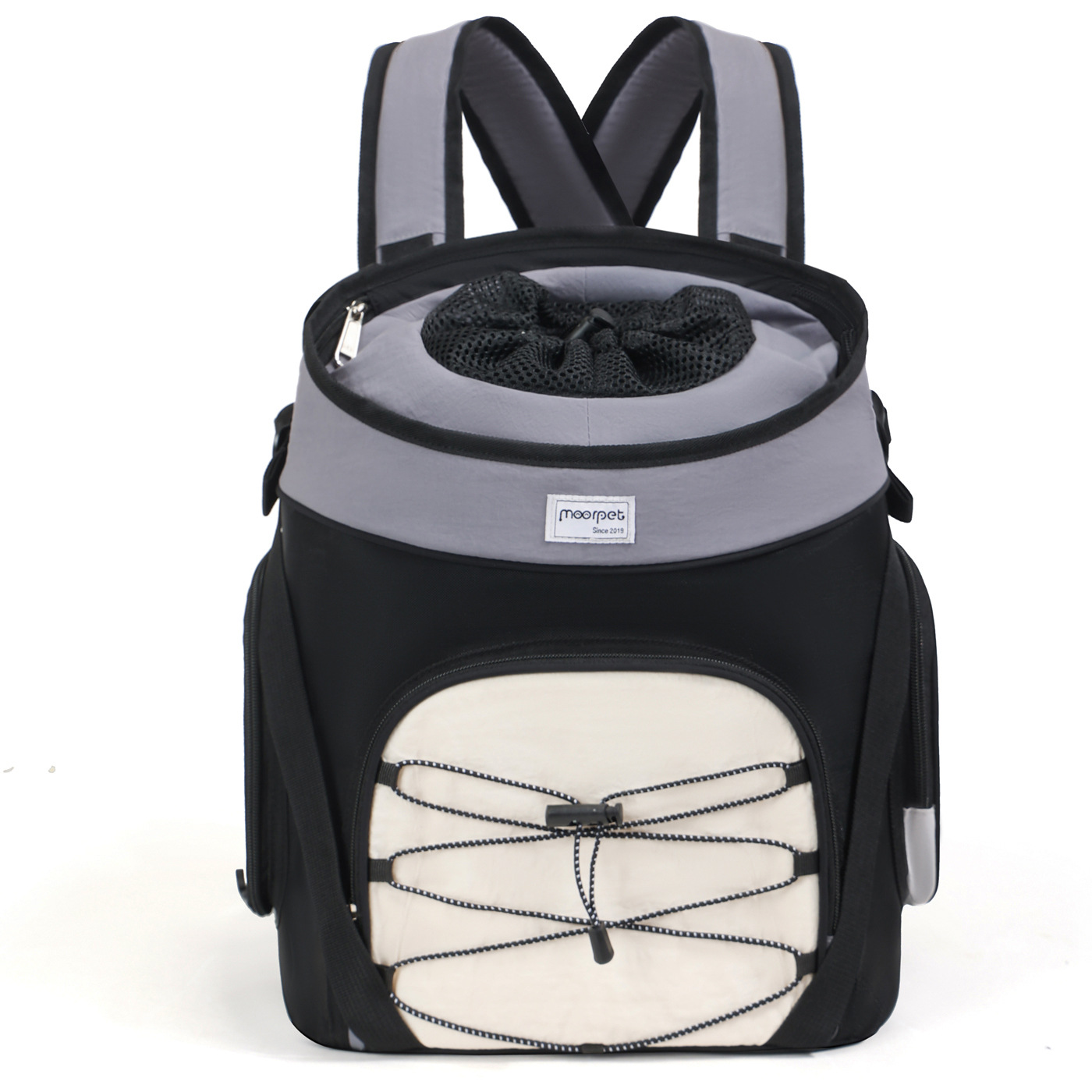 Pet Carrier Backpack With A Head-out Design For Cats And Dogs Worn Across The Chest - Pet Carrier Backpack With A Head-out Design For Cats And Dogs Worn Across The Chest Gray