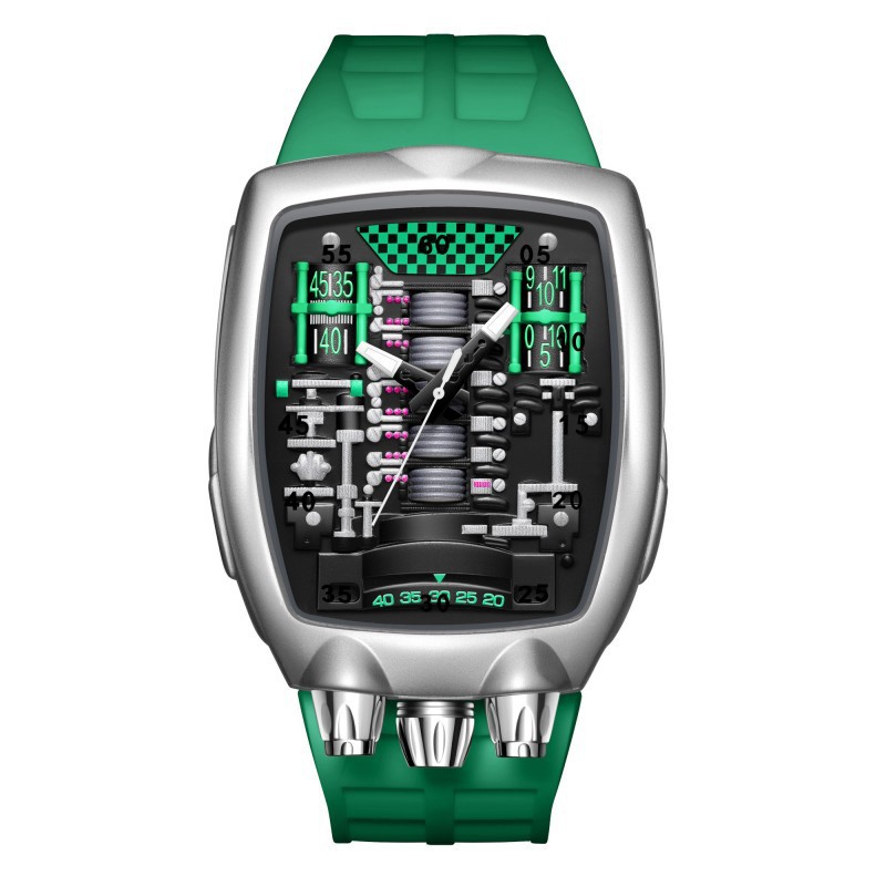 Engine Movement Mens Watch Brand Quartz Watch Fashionable And Distinctive 7