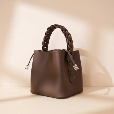 Hand-woven Fashion Mini Cross Body Bucket Bag