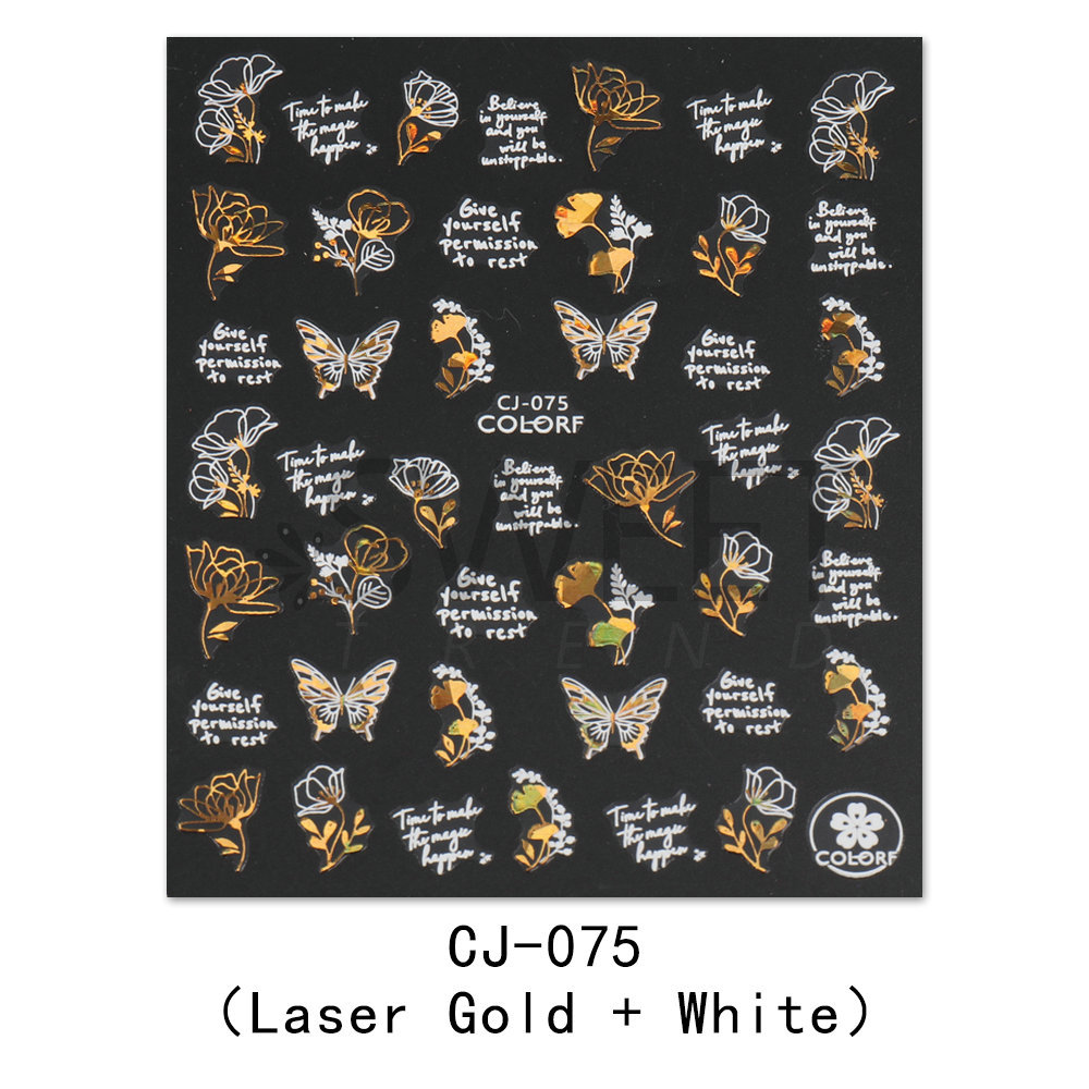 CJ075 Laser Gold White