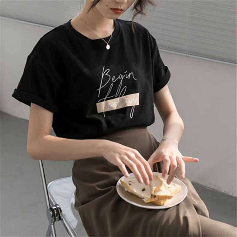 Title 7, European and American style round neck T-shirt