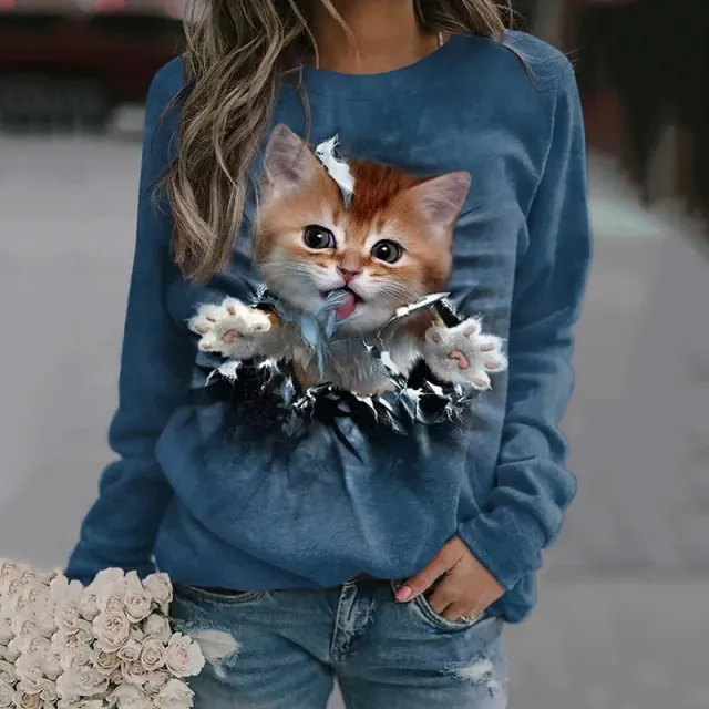 Women's Pullover Round Neck Irregular Sweater Afo 3316 S - Shop at LoveMi