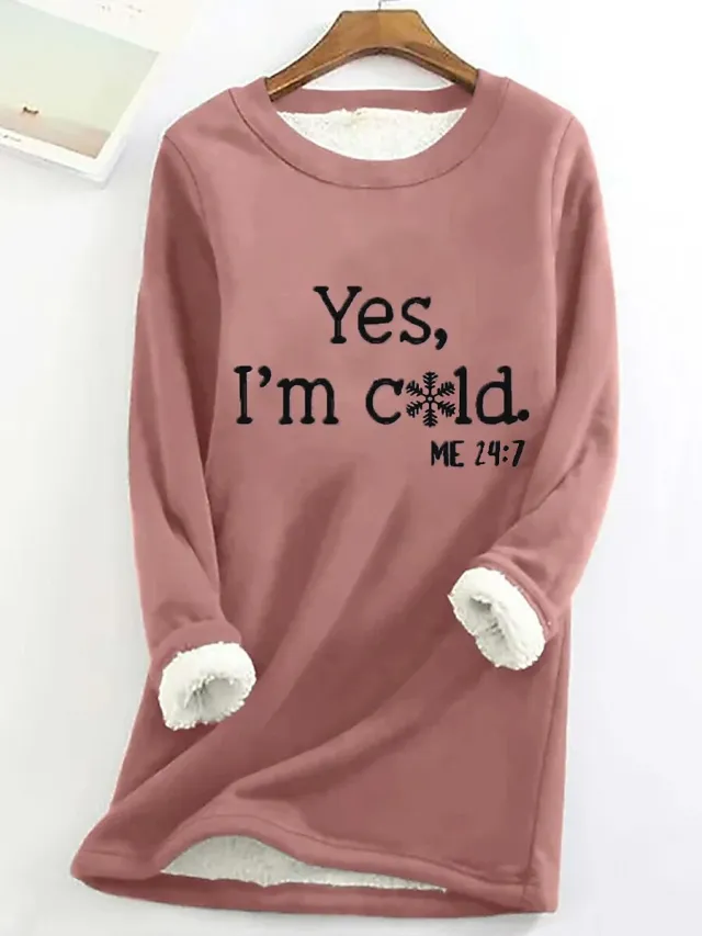 Autumn And Winter Women's Fleece lined Women's Round Neck Sweater Ltnswy302 5Xl - Shop at LoveMi