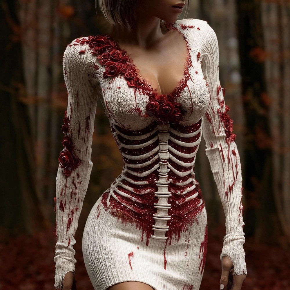 New Dress Long-sleeved Dress, Crowd-style Dress