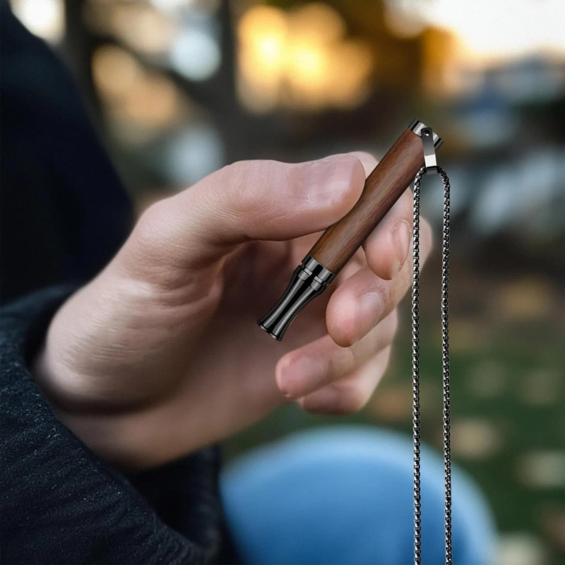 Aroma Diffuser Breathing Titanium Steel Decompression Necklace