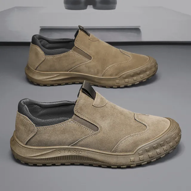 Canvas Slip on Old Cloth Shoes Khaki - Shop at LoveMi