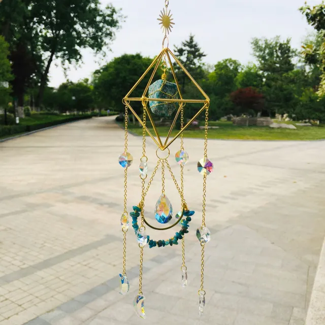 Natural Gem Crystal Decorative Shelf Blue Phosphorus - Shop at LoveMi