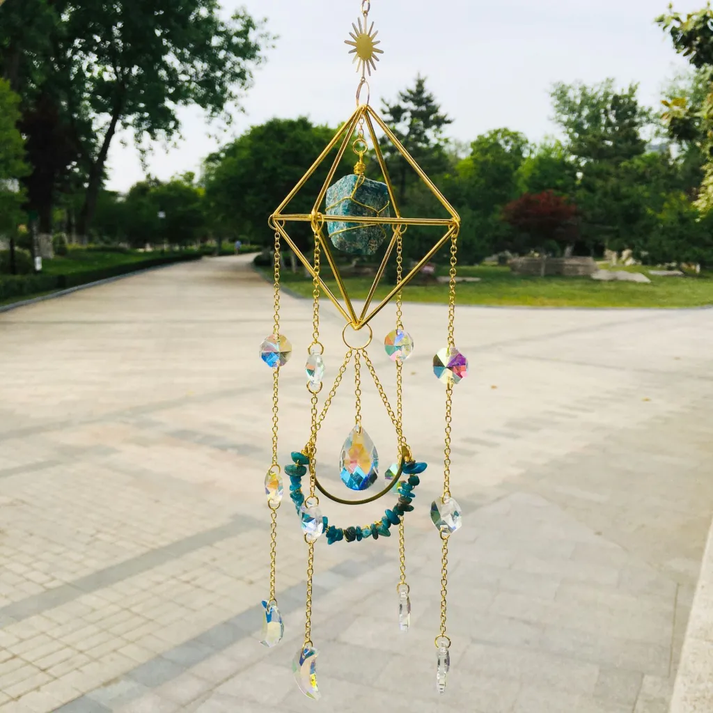 Natural Gem Crystal Decorative Shelf - Blue Phosphorus