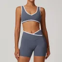 Bra Shorts Blue Gray