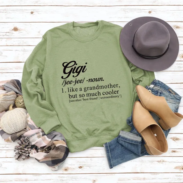 Round Neck European And American Letters Women's Large Size Long Sleeve Sweater Green - Shop at LoveMi