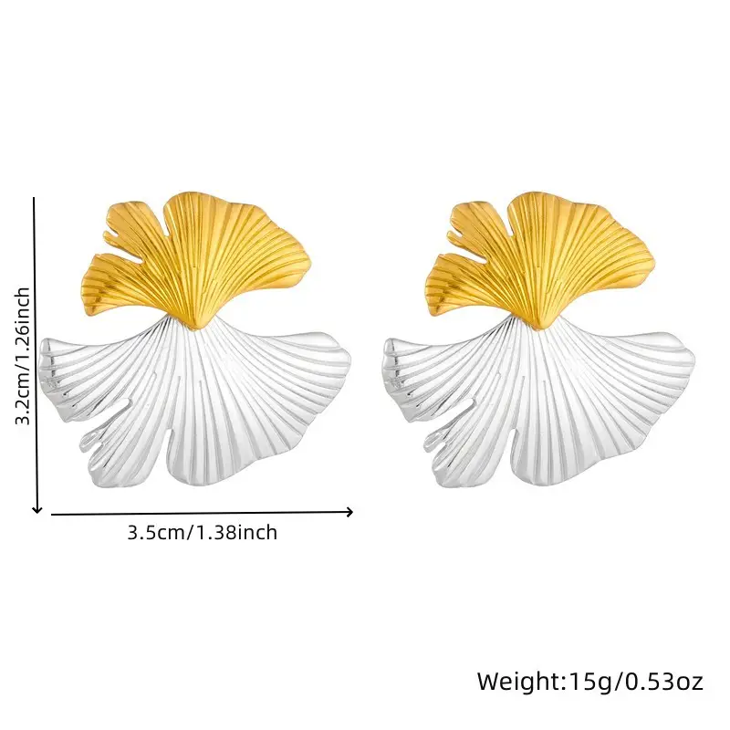 Fashion Simple Geometric Oval Female Earrings