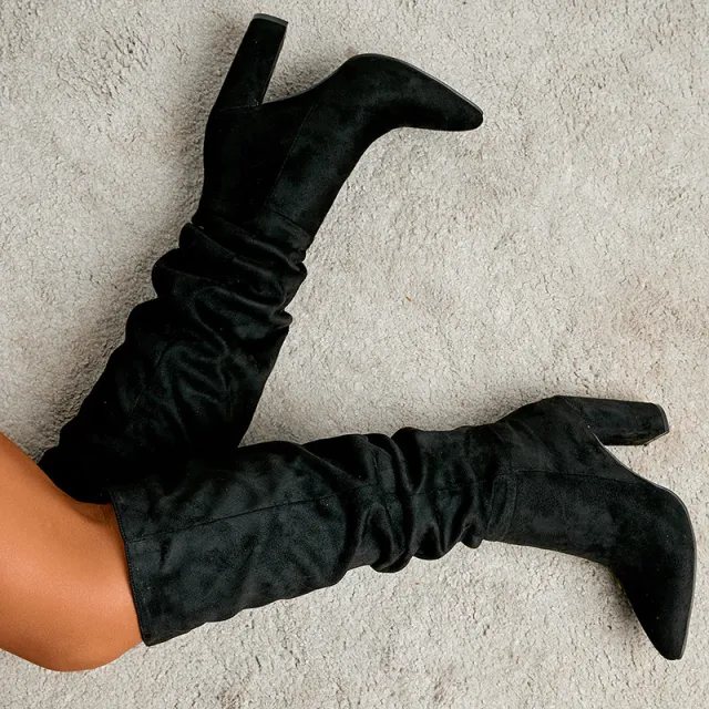Winter New High Heel Knight Women's Boots Black - Shop at LoveMi