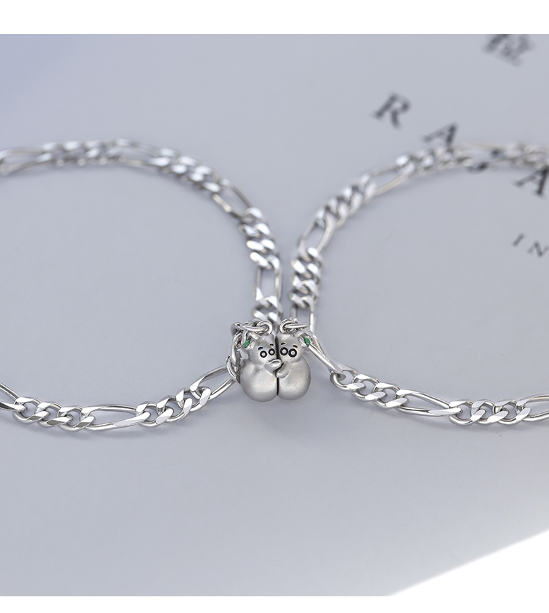 Fashion Magnetic One Pair Of Lovers Bracelet