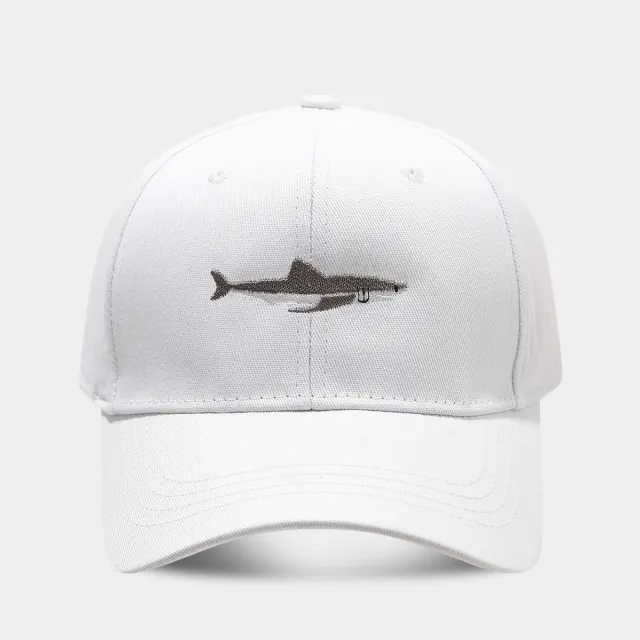 Solid Color Curved Brim Cotton Hard Top Casual Baseball Cap White - Shop at LoveMi
