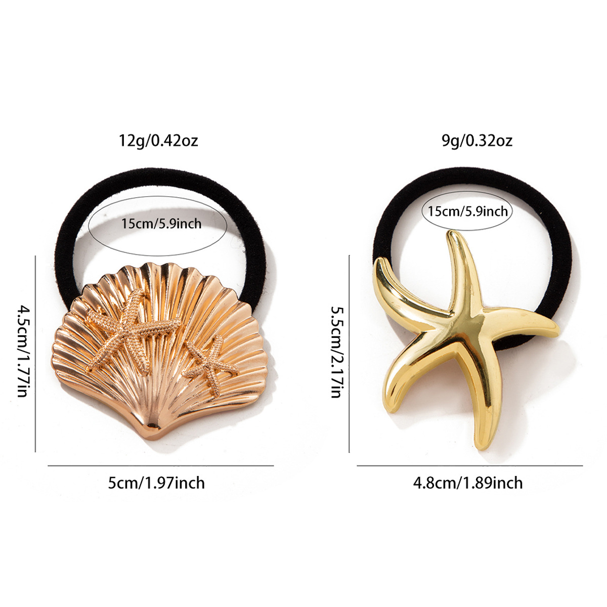 European And American Alloy Ponytail Hair Tie For Women Simple And Stylish Headwear