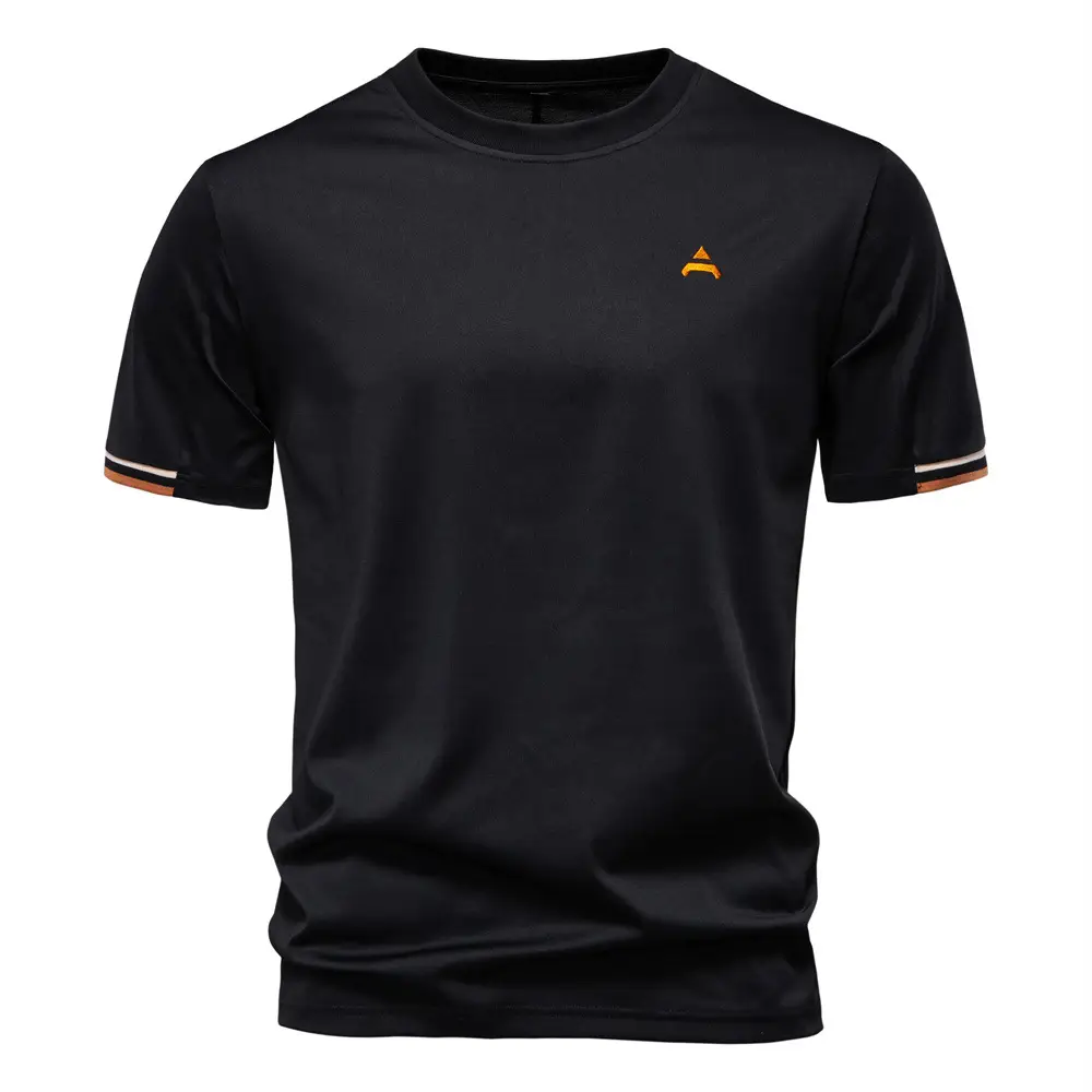 Men's Embroidered Crew Neck Short Sleeve