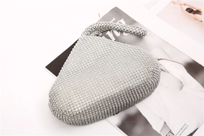 Title 8, Bolsa Clutch feminina para banquetes com diaman...