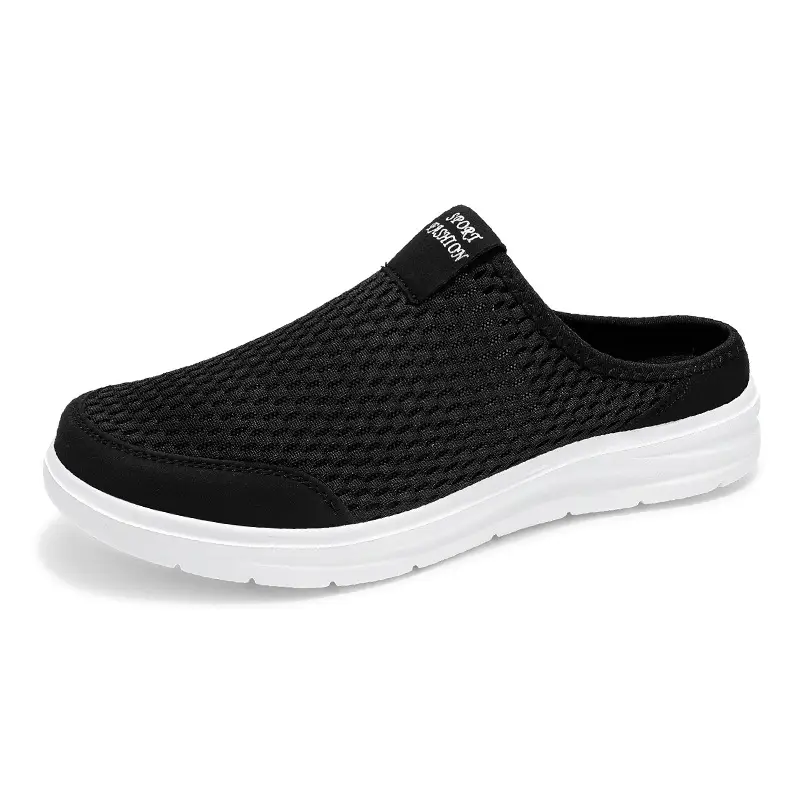 Men's Hollow-out Breathable Hole Muller Shoes Mesh
