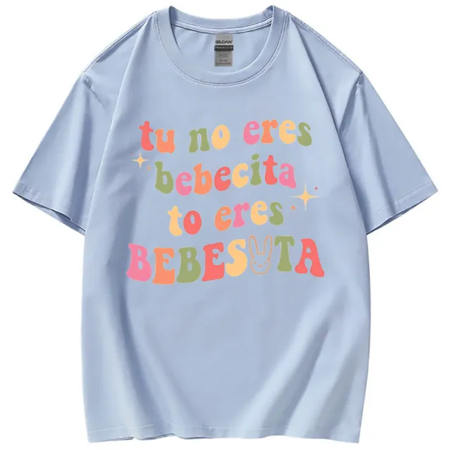 Un Verano Sin Ti Hip Hop Singer Short Sleeve T shirt A Sky Blue - Shop at LoveMi