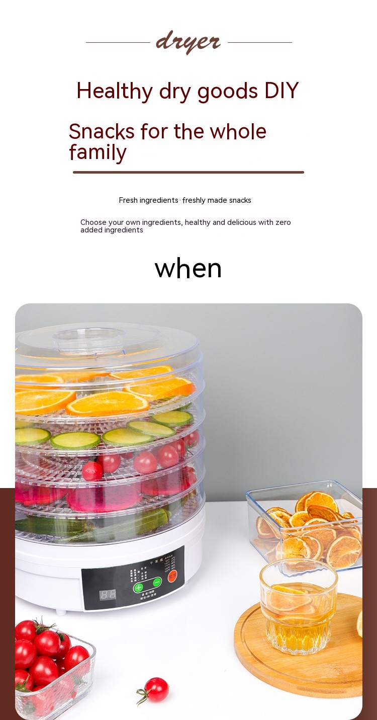 Household Fruit Dehydrator Food Small Foodstuff Dryer — foto 8
