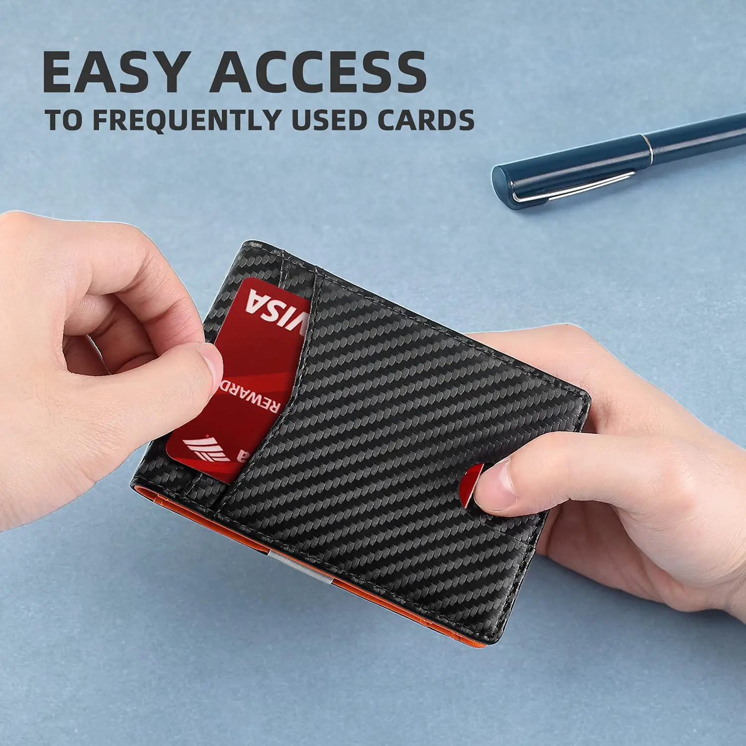 PU Leather Multiple Card Slots Anti-theft Wallet