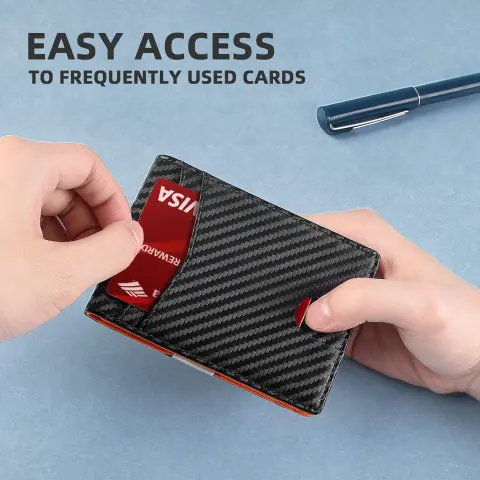 PU Leather Multiple Card Slots Anti-theft Wallet Holder
