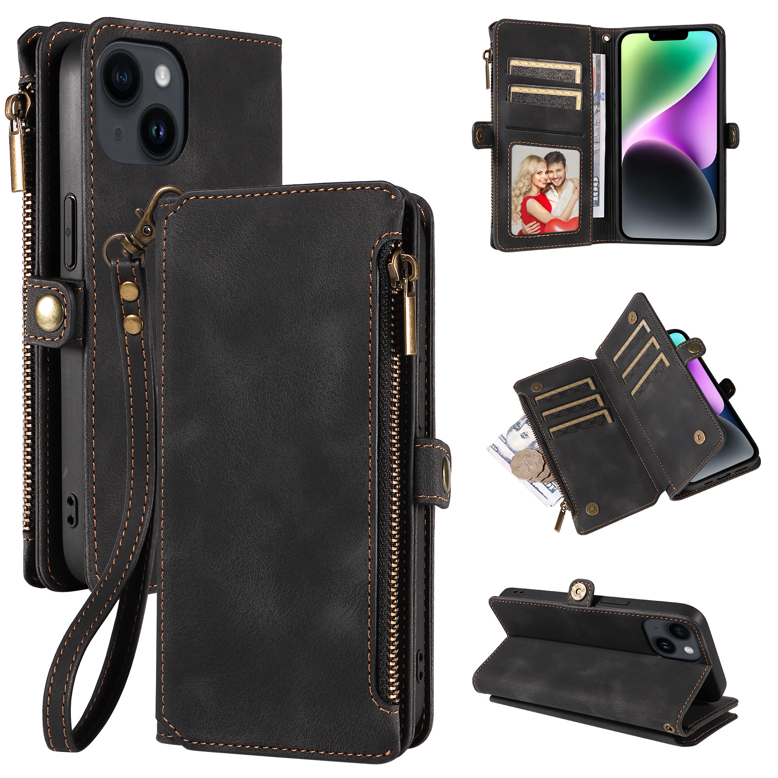 Anti-fall Leather Case Phone Case Flip Wallet
