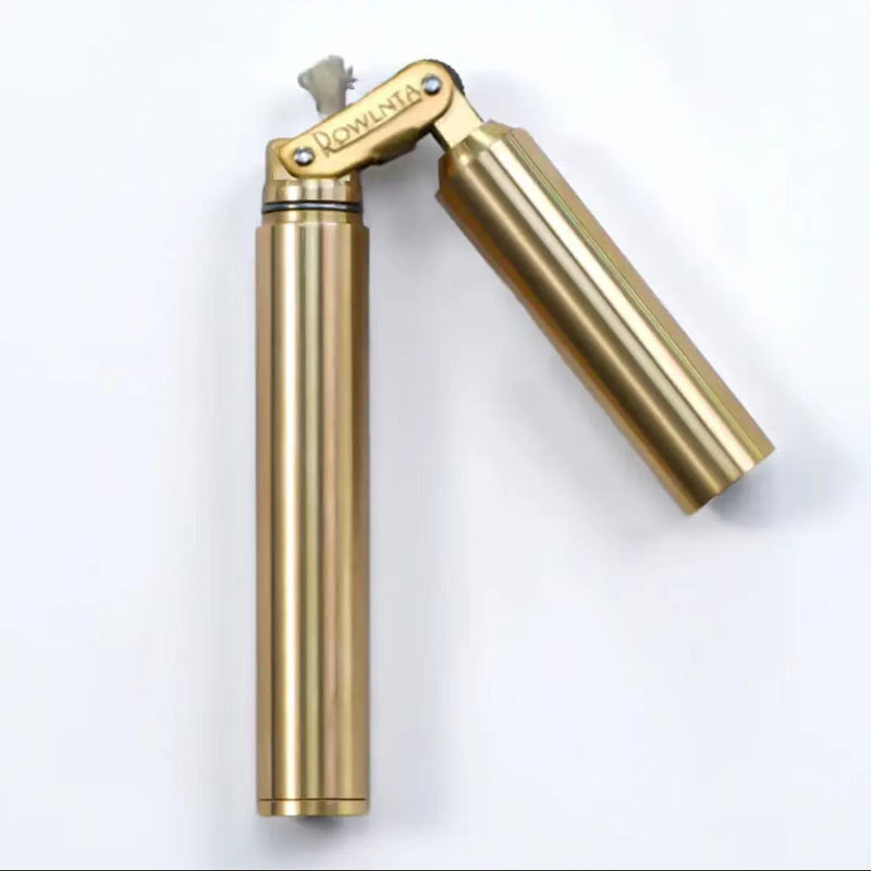 Nunchaku Kerosene Cylindrical Creative Gold-digging Coiled Dragon Stick Convenient Portable Solid Copper Lighter