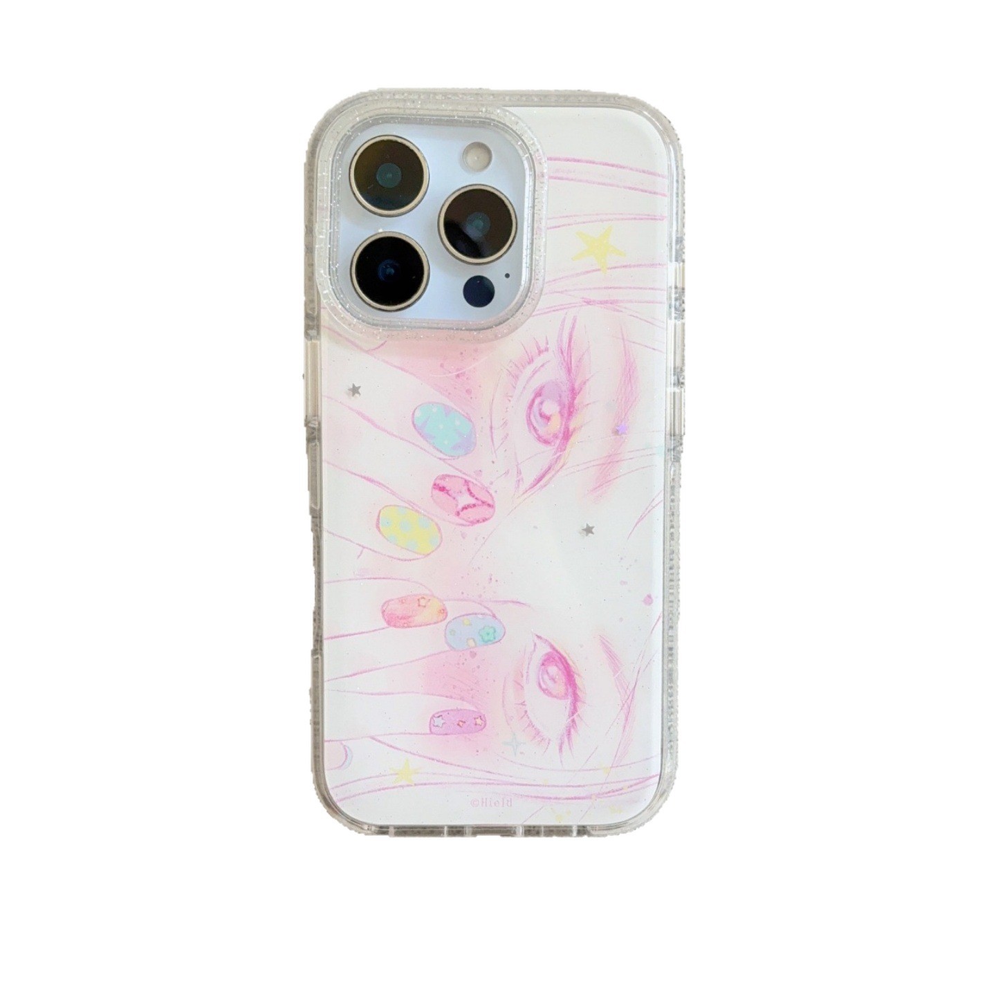 Butterfly-shaped Rounded-edge Cartoon Phone Case For Nail Art Enthusiasts