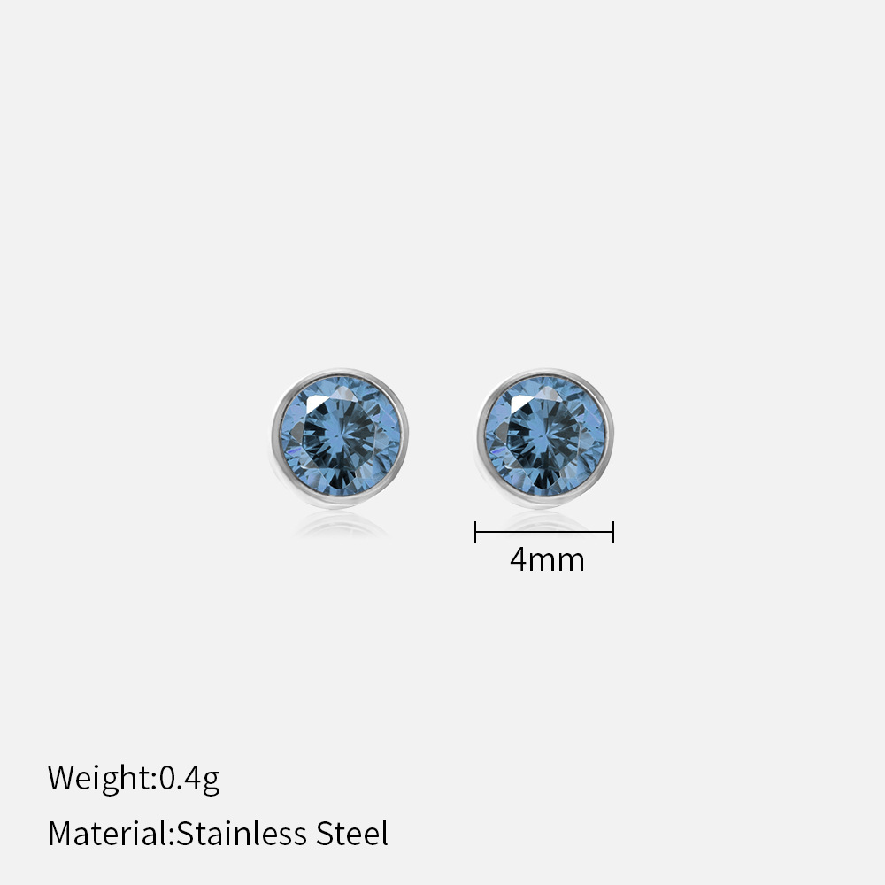 Women's Fashion 12 Months Simple About Rhinestone Studs