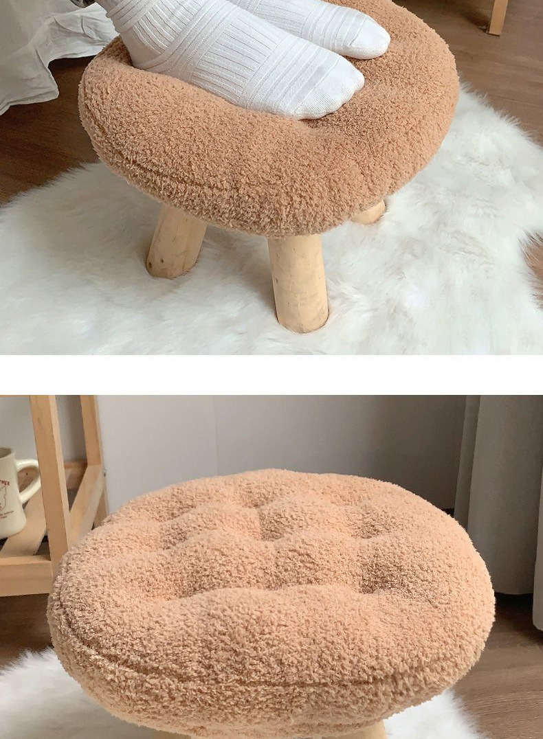 Title 3, Short Stool Soft Sitting Chair Girl Heart Bedro...