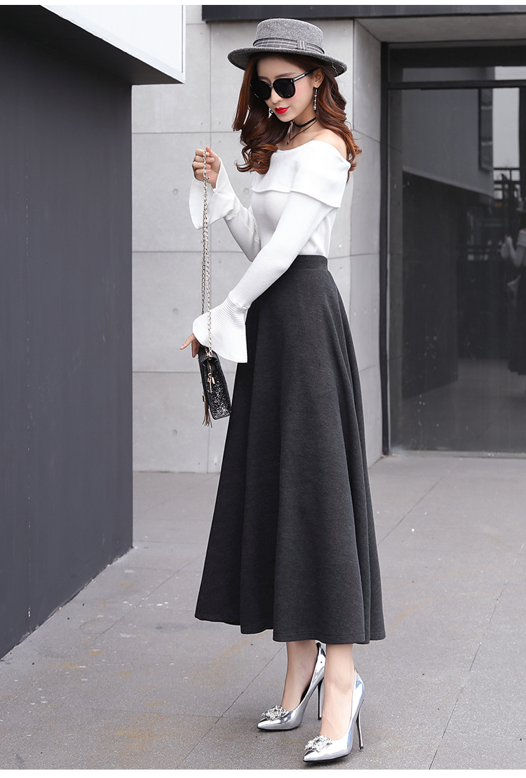 Title 13, Thick woolen skirt for women. Provides warmth a...