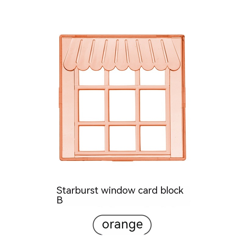 Window Card Block Orange