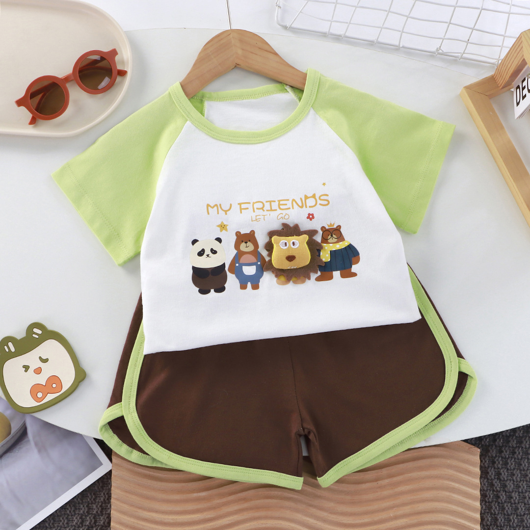 Summer Two-Piece Kids' Short-Sleeve Set