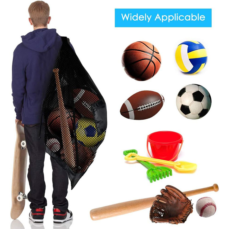 Heavy Mesh Basketball Football Volleyball Rugby Ball Net Pocket Ball Bag Buggy Bag source detail image 4