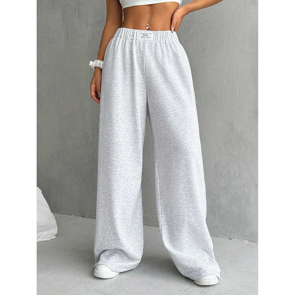 Comfortable Loose High Waist Wide leg Pants Ins Fashion Gray - Shop at LoveMi