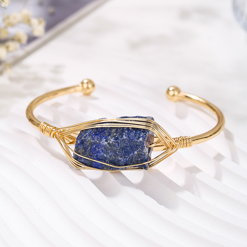 Womens Natural Crystal Bracelet Freeform Tumbled-stone Bracelet - Jewelry & Watches