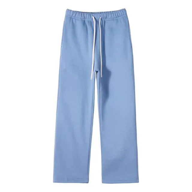 European And American Trendy Spring And Autumn Casual And Comfortable Wide leg Pants Light Blue - Shop at LoveMi