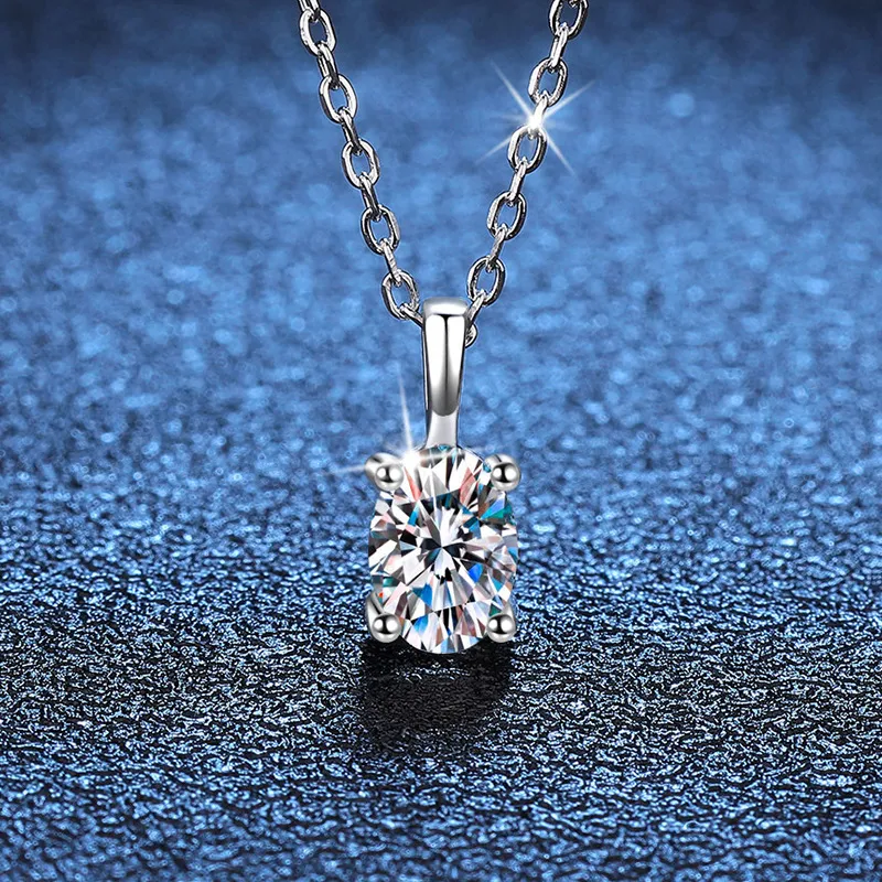 1 Karat D Color Moissanite Necklace